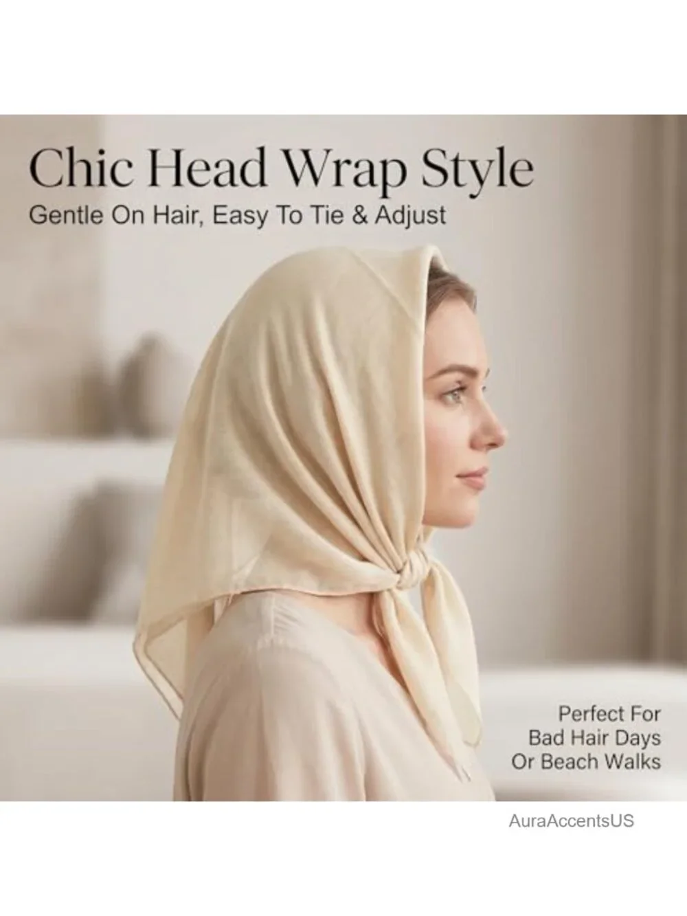 Cotton Blend Linen-Look Square Shawl Wrap - Lightweight Oversized Scarf for